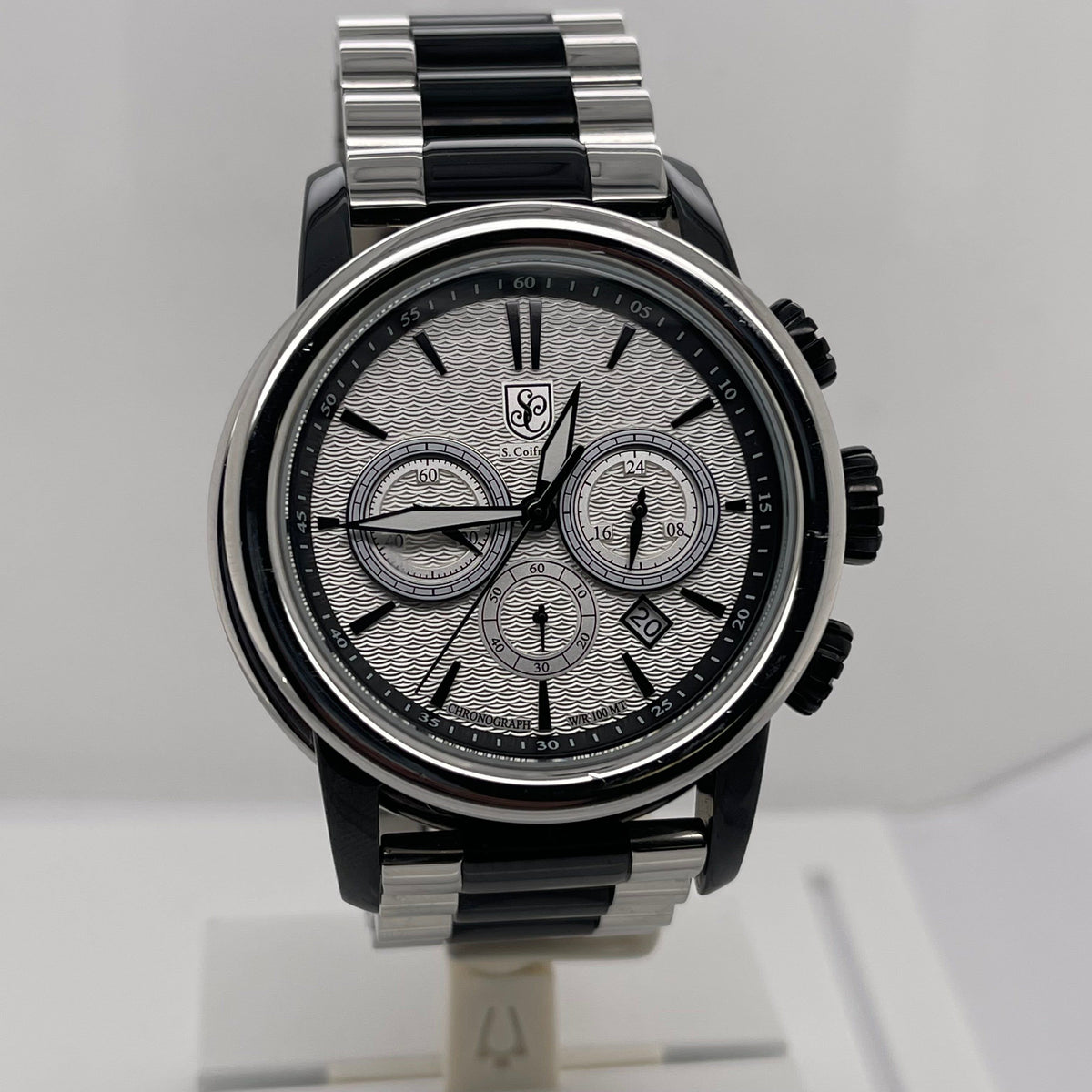 S. Coifman Men's Craftsman's Pride Silver Dial Two Tone Stainless Steel Bracelet Watch SC0417