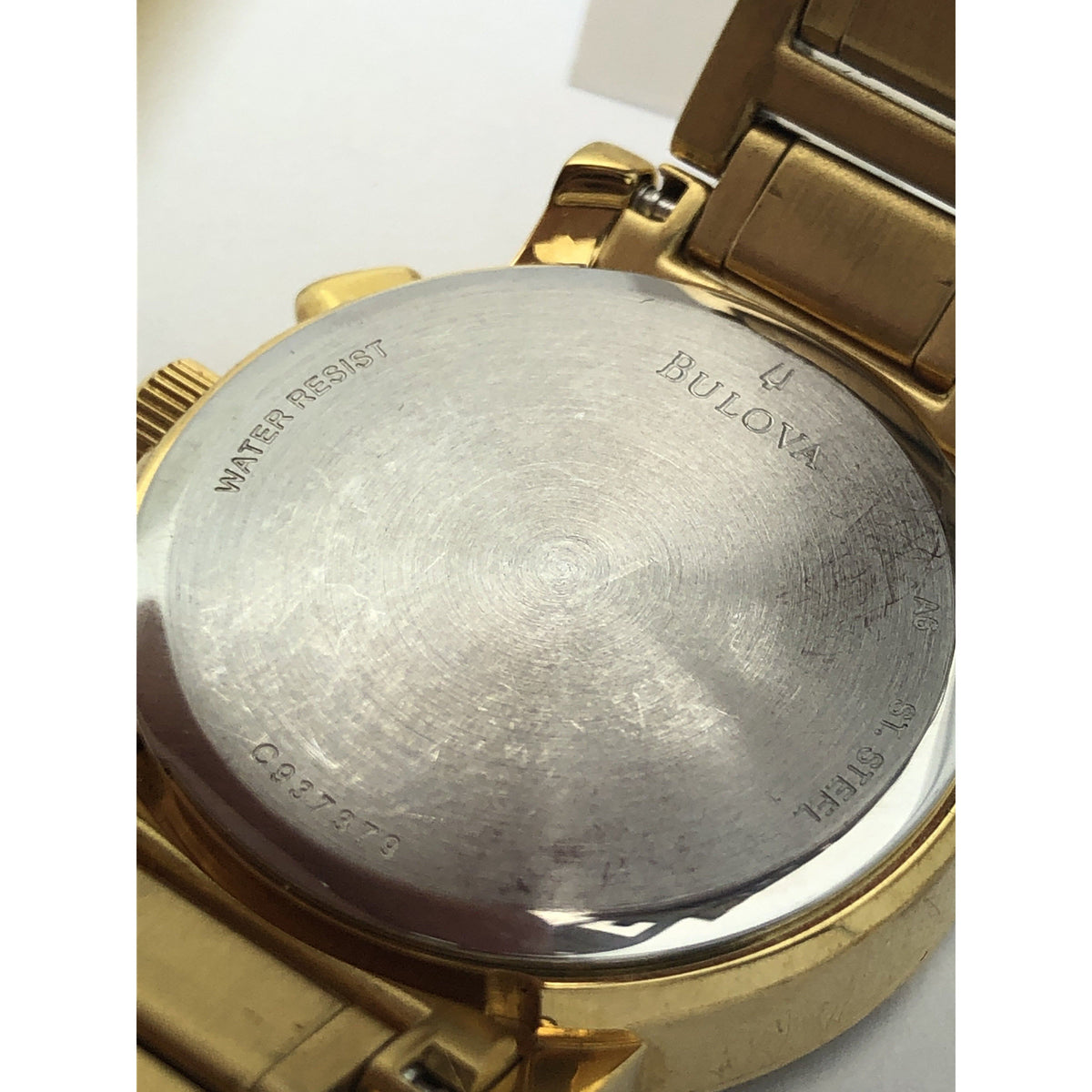 Bulova Mother Of Pearl Dial Gold Tone Stainless Steel Bracelet Ladies Watch 98R97