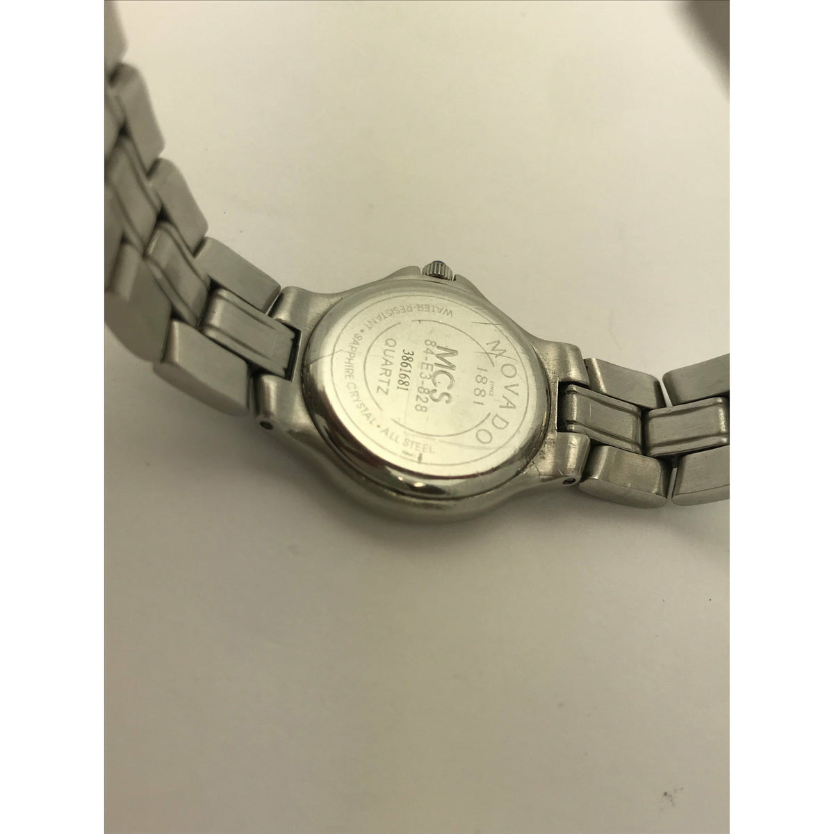 Movado Ladies White Dial Stainless Steel Bracelet Watch 0604149