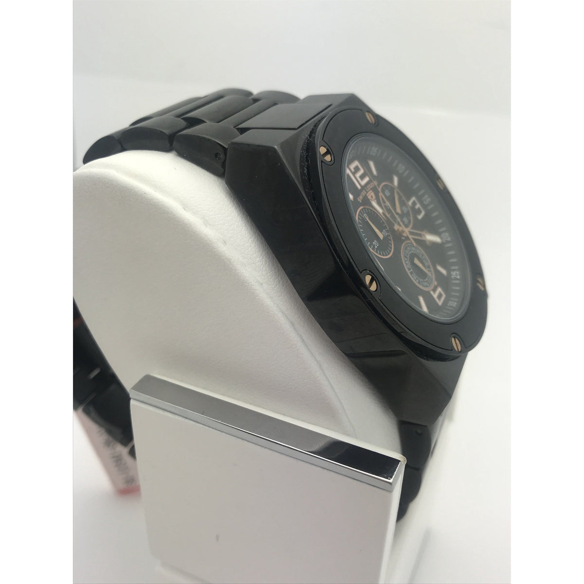 Swiss Legend Men's Black Dial Black Stainless Steel Bracelet Watch 411033330