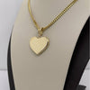 14K Yellow Gold Heart Charm Pendant P033