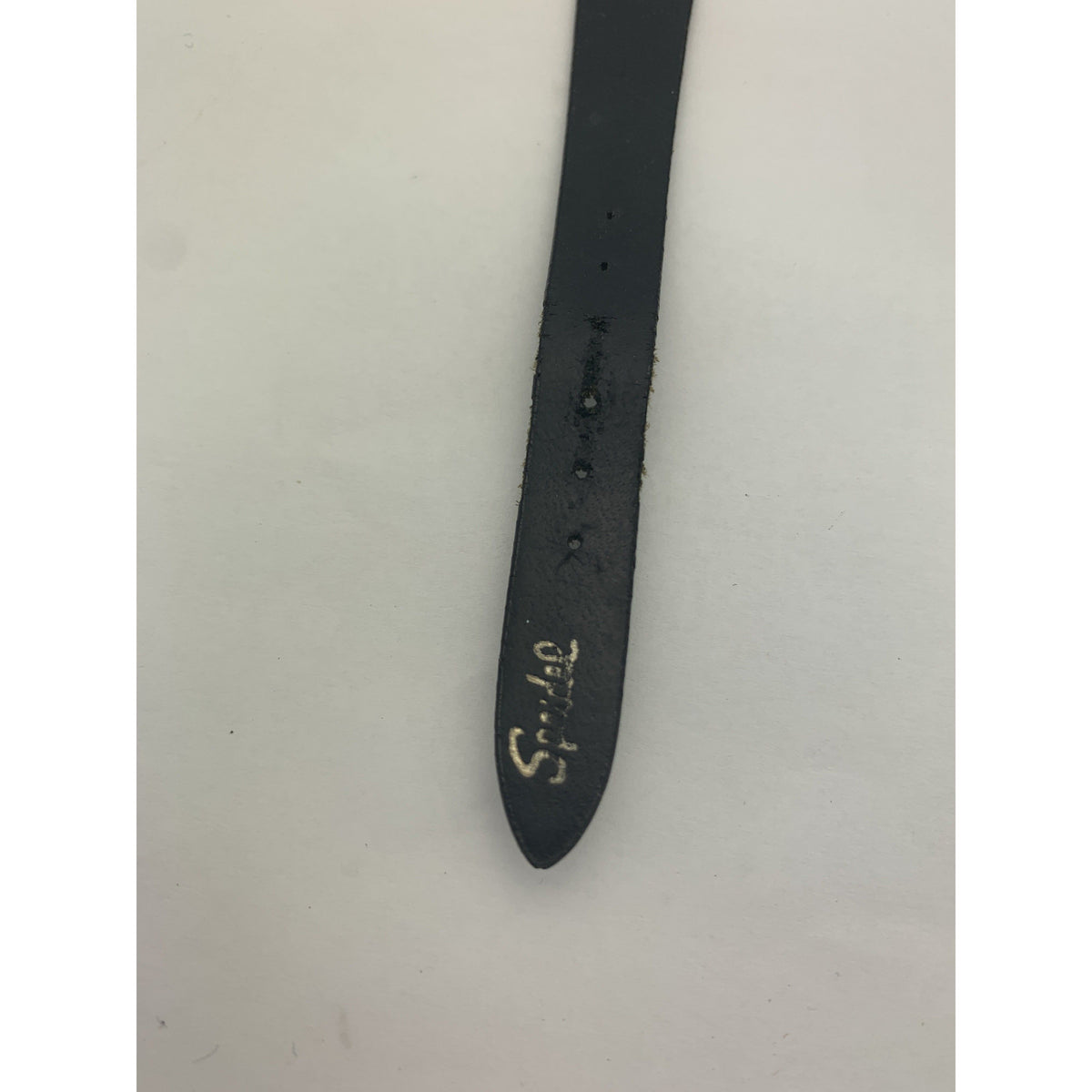 Movado Ladies Yellow Gold Dial Black Leather Strap Watch 8724434