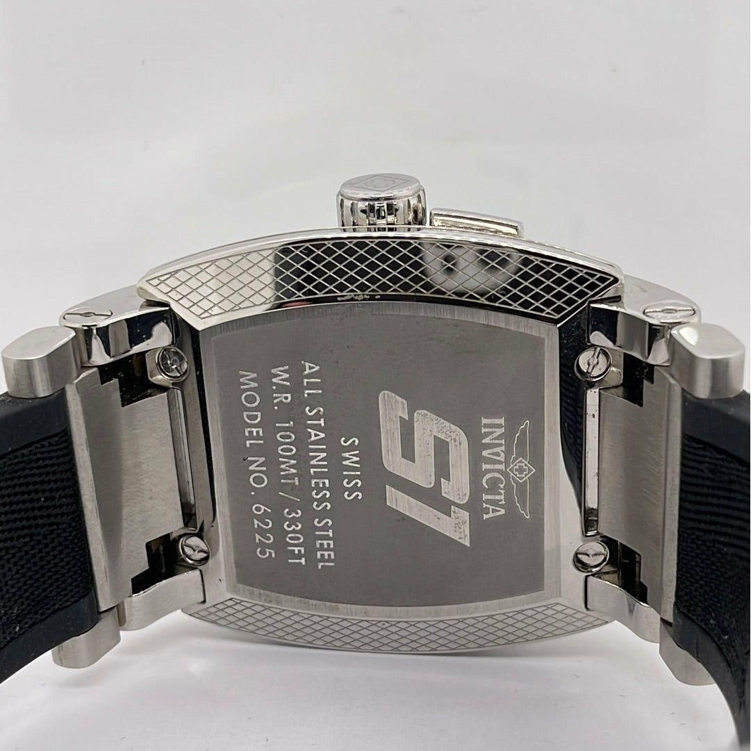 Invicta S1 Men's Green Dial Black Rubber Strap Watch 6225