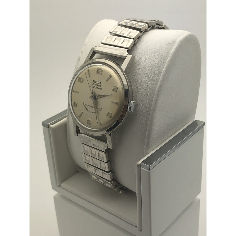 Roda Men's Beige Dial Silver Tone Stainless Steel Watch 6541