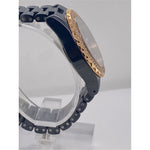 Oniss Paris Blue MOP Dial Blue Ceramic Bracelet Watch ON6200-LRG