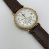 Lorus Men's White Dial Brown Leather Strap Watch V539-6A00