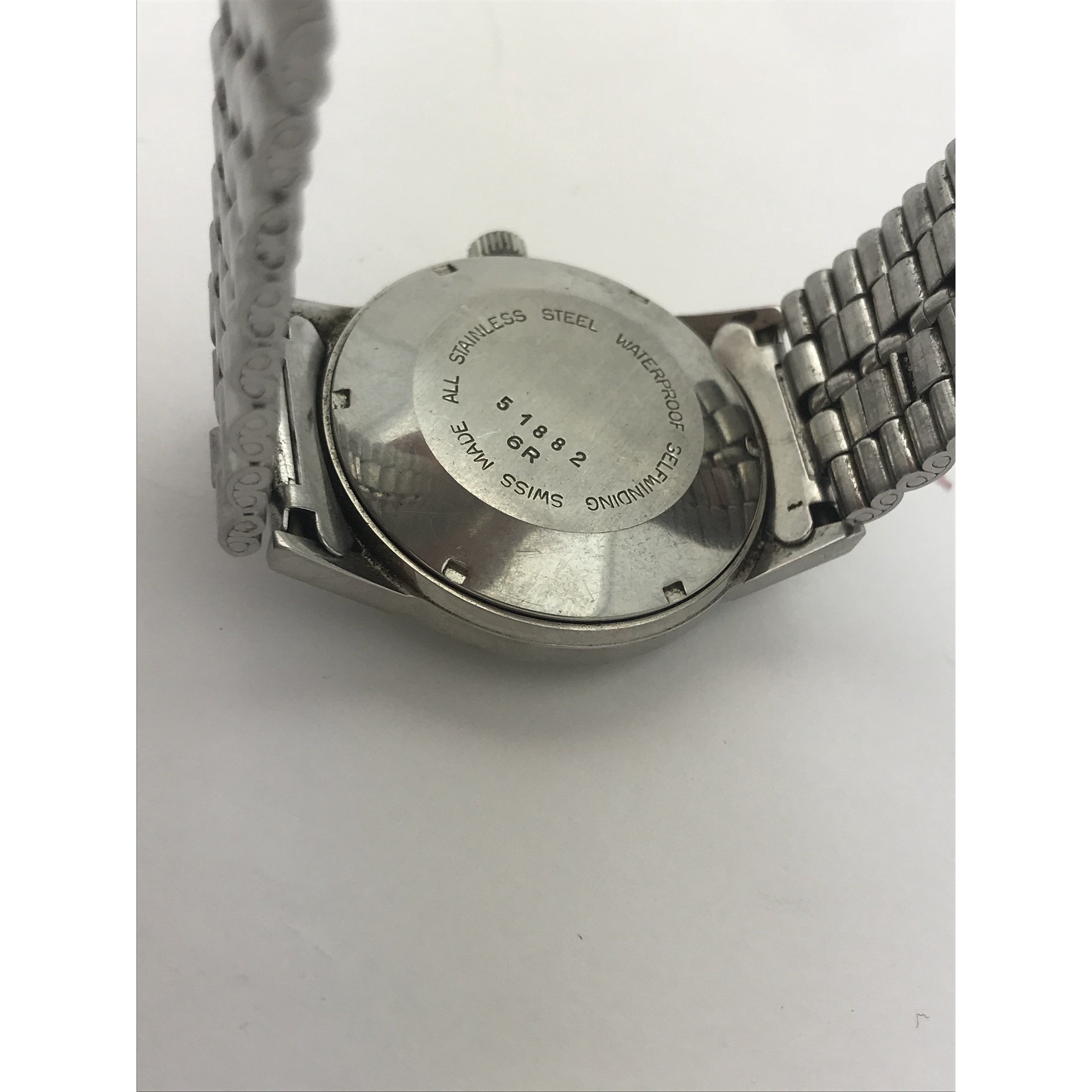 Croton Aquamatic Men's Silver Dial Stainless Steel Watch 51882