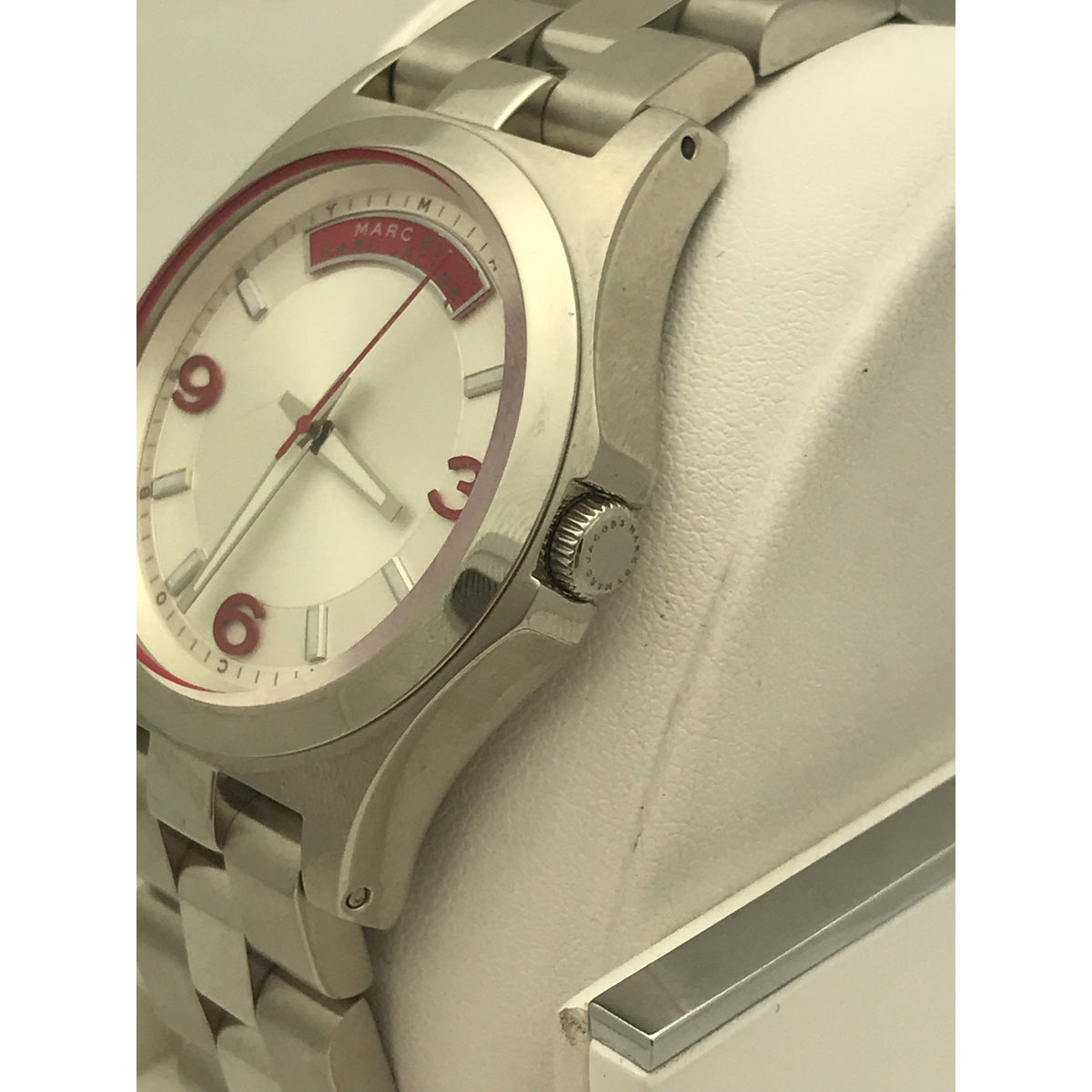 Marc Jacobs Ladies Silver Dial Stainless Steel Bracelet Watch MBM3161