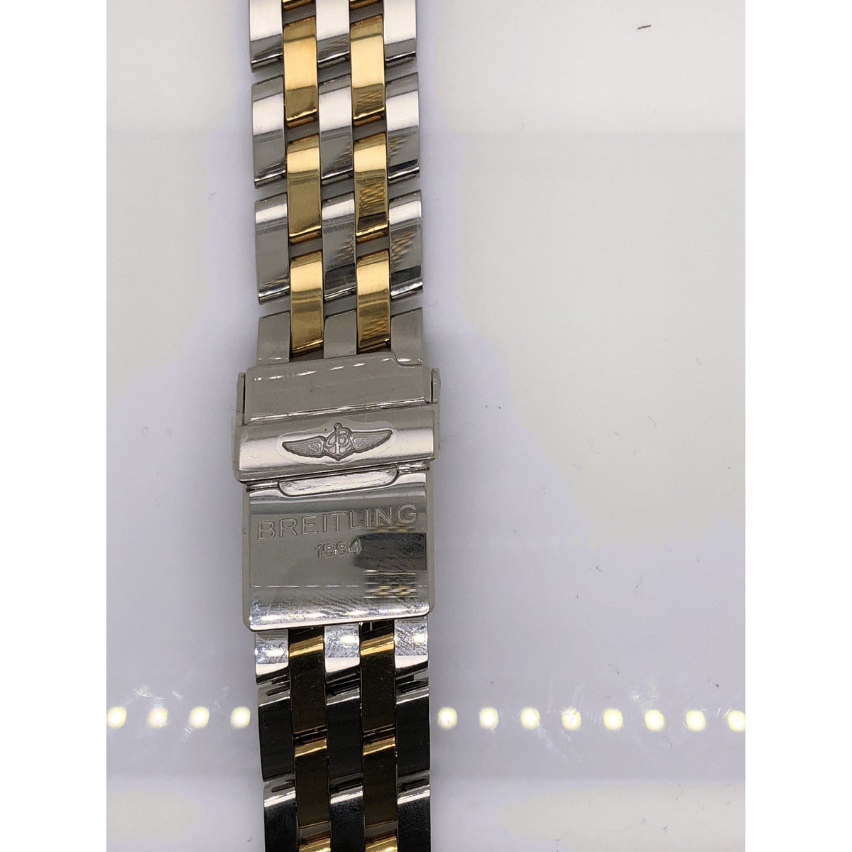 Breitling Two Tone Stainless Steel Strap Deployment Buckle 20-18MM 321D