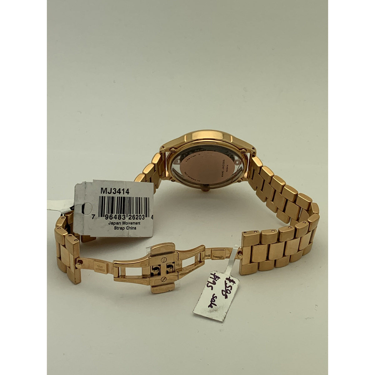 Marc Jacobs Women's Tether Rose Gold Tone Stainless Steel Watch MJ3414