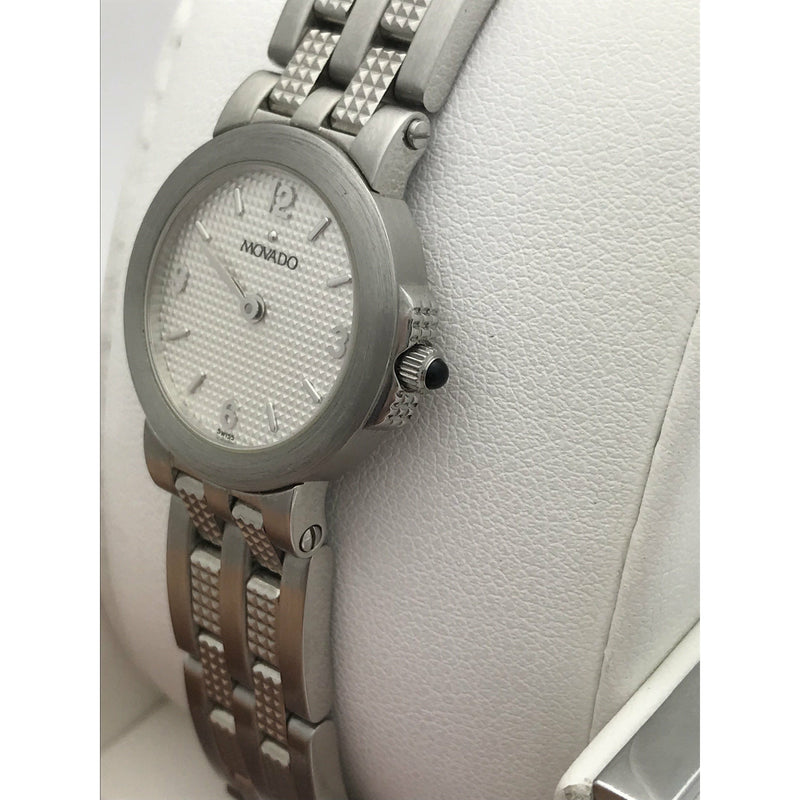 Movado Ladies Silver Dial Stainless Steel Bracelet Watch 0603714