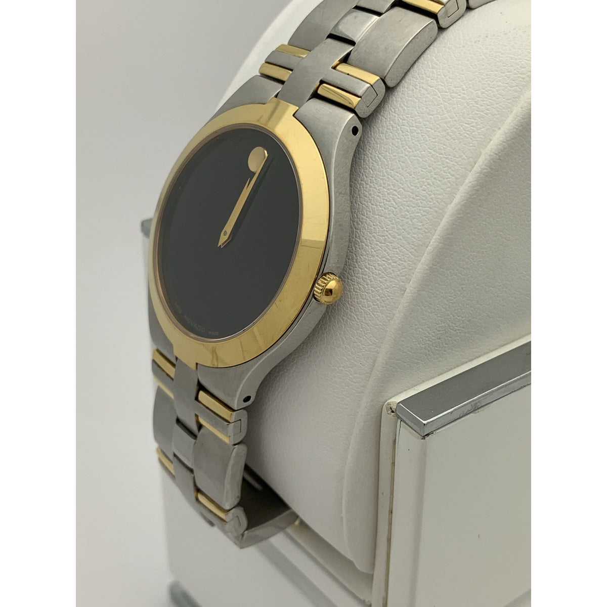 Movado Juro Men's Black Dial Two Tone Stainless Steel Bracelet Watch 0605722
