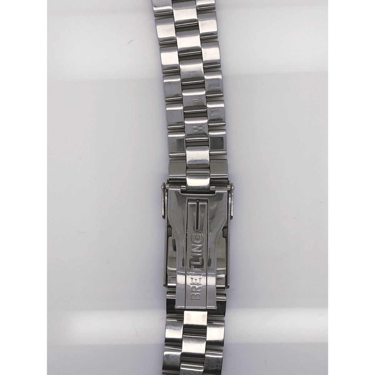 Breitling Silver Stainless Steel Strap Deployment Buckle 20-18 mm 878A