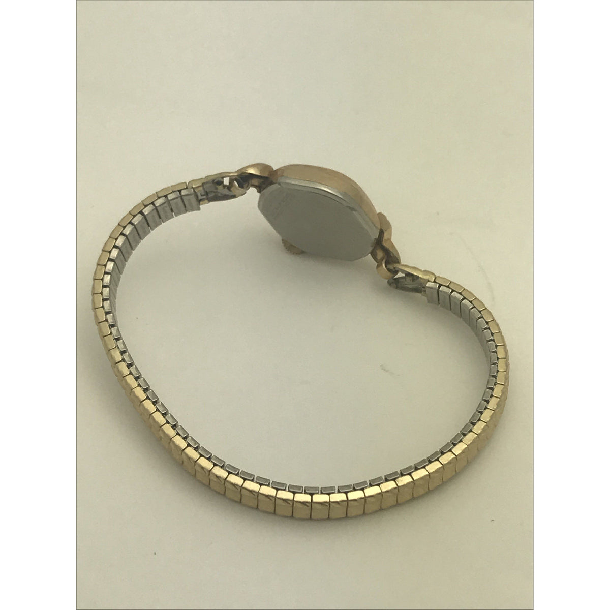 Bulova Ladies 10K RGP Bezel Stainless Steel Back Stretch Band Watch Z444785