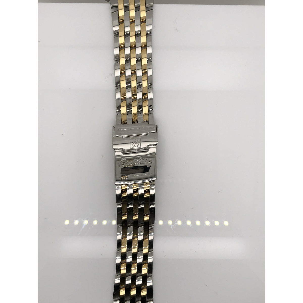 Breitling Two Tone Stainless Steel Strap Deployment Buckle 22-18mm 431D