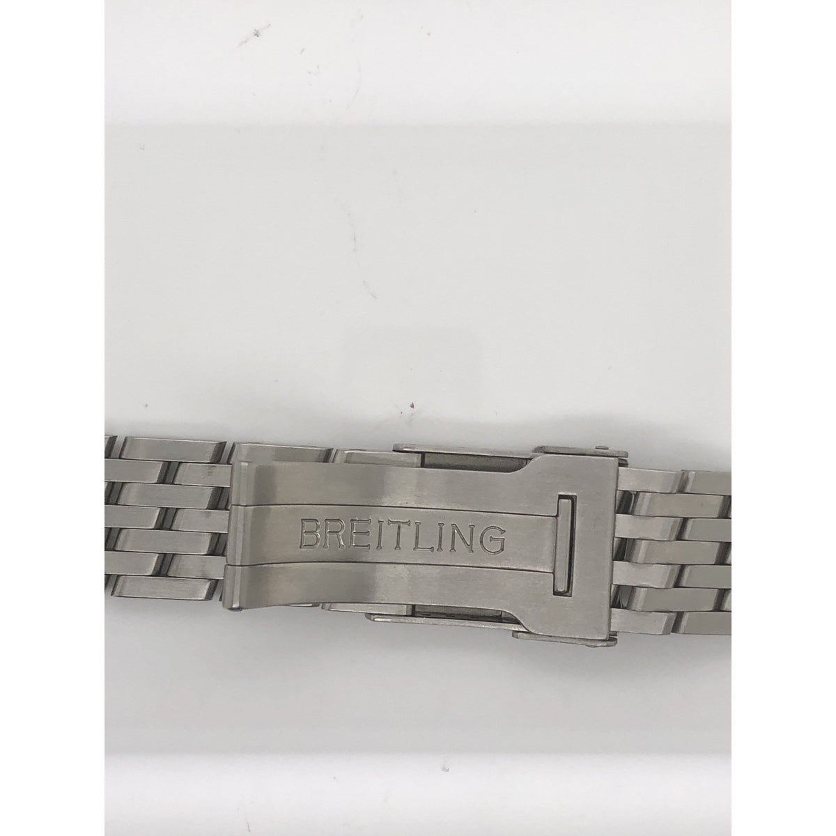 Breitling Silver Stainless Steel Strap Deployment Buckle 22-18 mm 740A