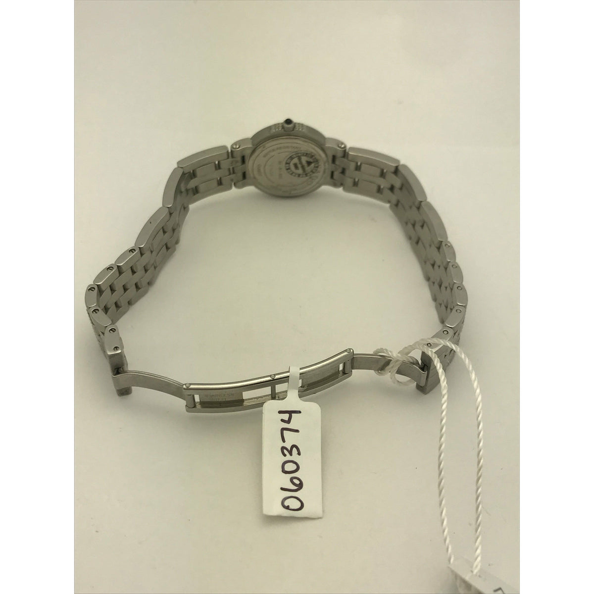Movado Ladies Silver Tone Dial Stainless Steel Bracelet Watch 060374