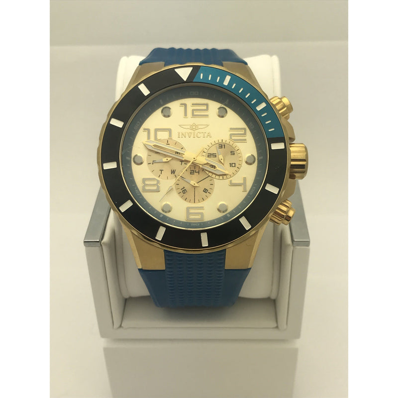 Invicta Pro Diver Masters of the Champagne Dial Blue Strap Watch 18740