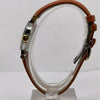 Movado Vizio Ladies White Dial Light Brown Leather Band Watch 1603924