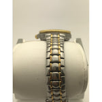 Movado Ladies Black Dial Two Tone Stainless Steel Bracelet Watch 0602077