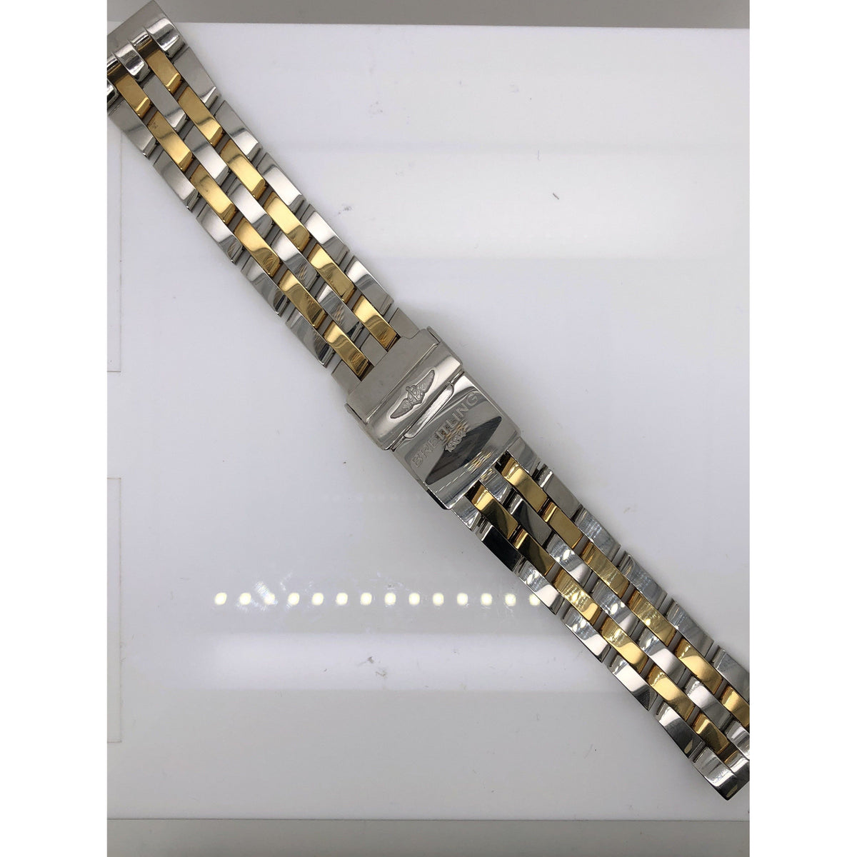 Breitling Two Tone Stainless Steel Strap Deployment Buckle 20-18MM 321D