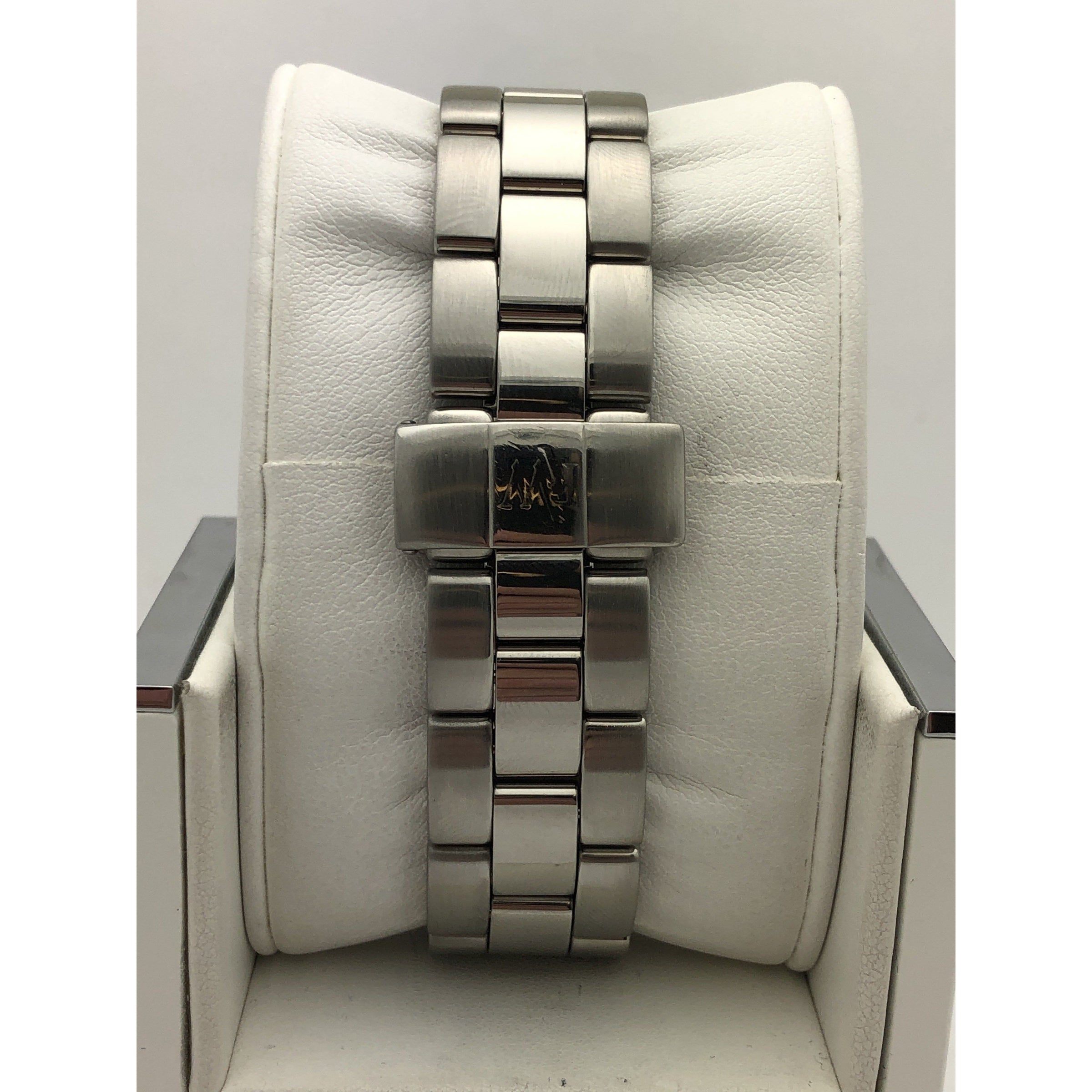 Sold at Auction: Gentlemans AMADEUS QUARTZ CHRONOGRAPH in silver tone,  White face Multi dial Tank model with matching bracelet finished in  stainless steel. Full working order. Exceptional condition.