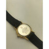 Bulova Ladies Longchamp Quartz White Dial Black Leather Strap Watch 056407