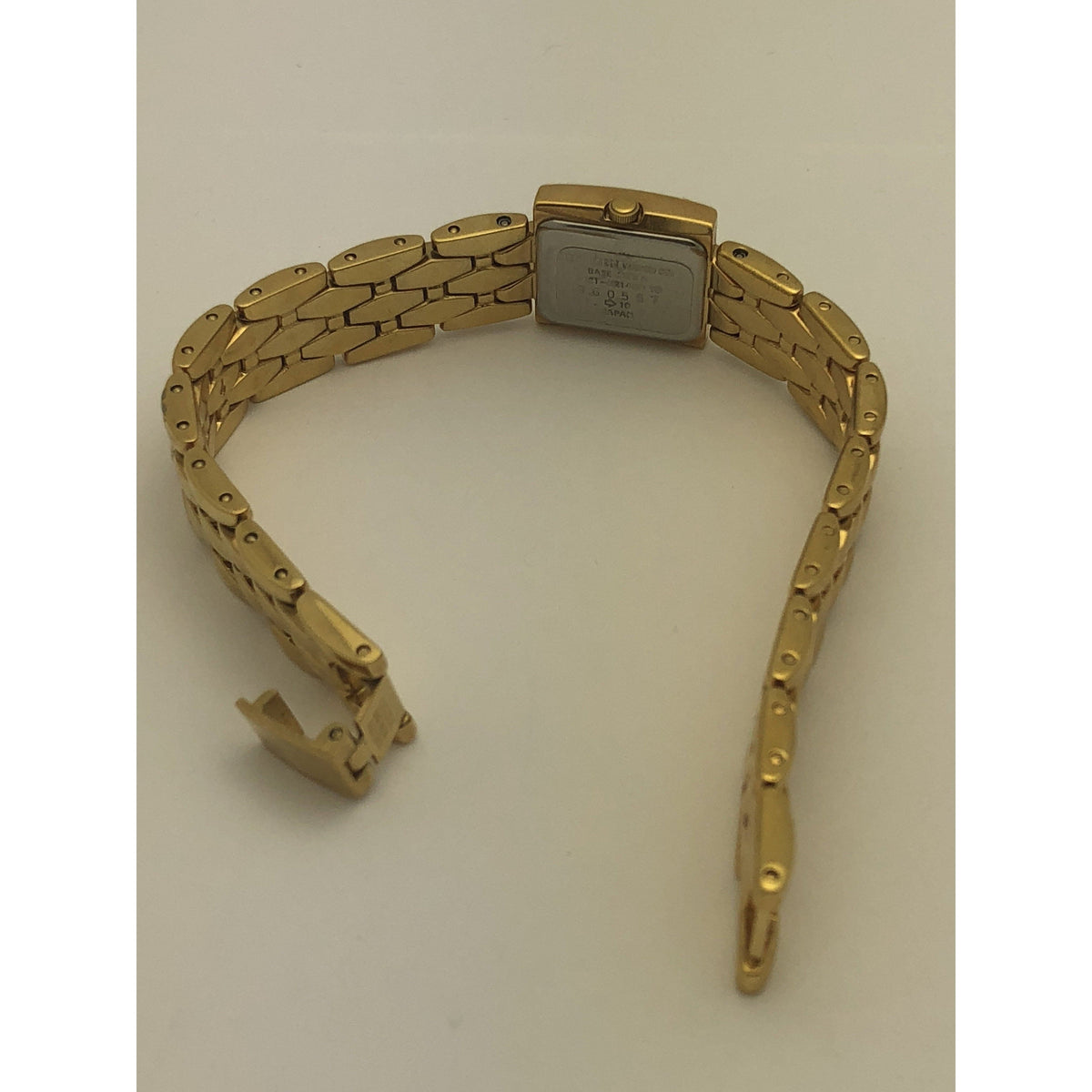 Citizen Elegance Ladies Black Dial Yellow Gold Stainless Steel Bracelet Watch 960557