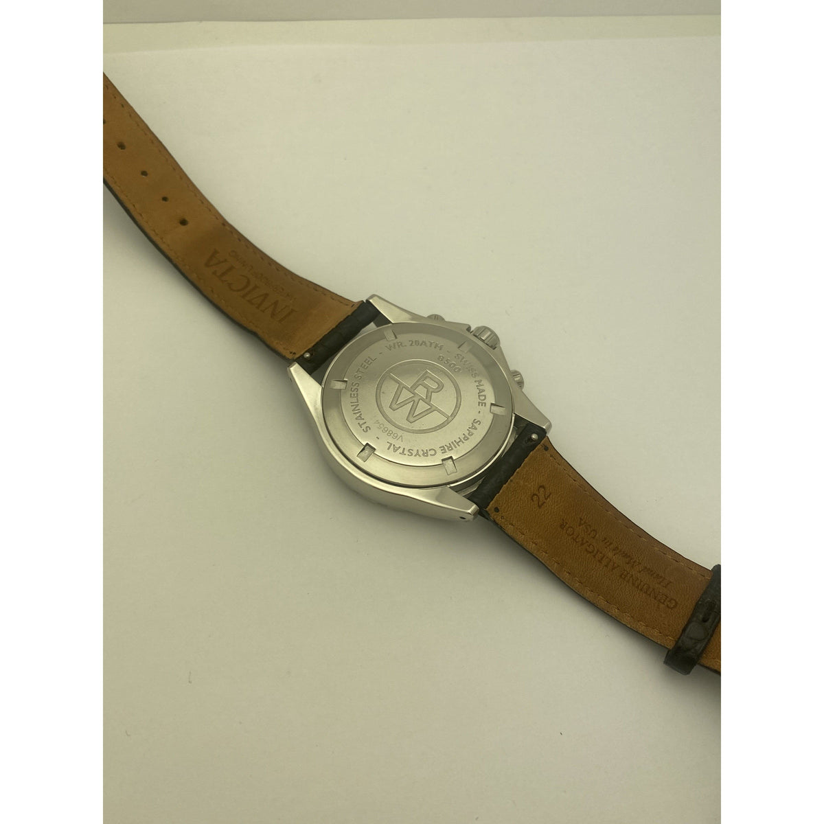 Raymond Weil Geneve Men's Black Dial Black Alligator Strap Watch 8500