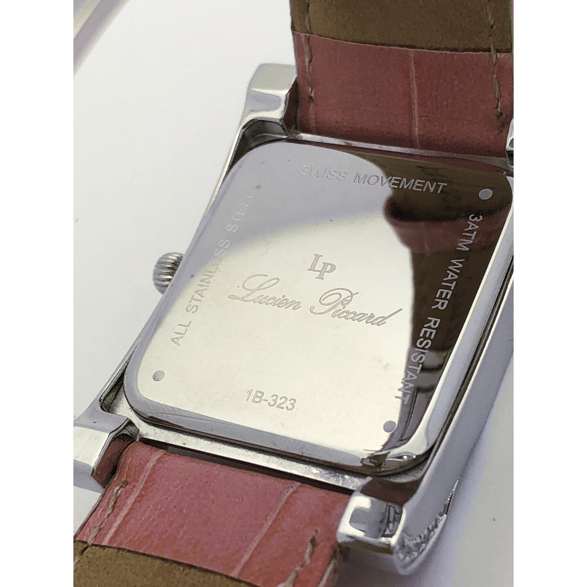 Lucien Piccard Ladies Pink Dial Stainless Steel Case Pink Brand Watch 1B-323