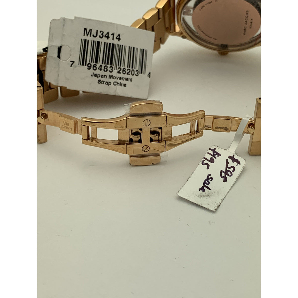 Marc Jacobs Women's Tether Rose Gold Tone Stainless Steel Watch MJ3414