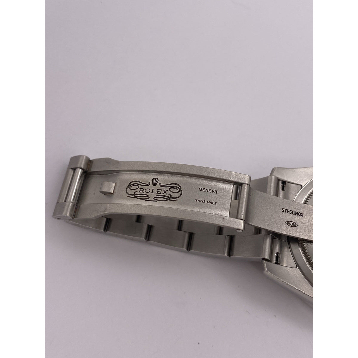 Rolex Men's Oyster Perpetual 36MM Silver Dial Diamond Bezel 2.20CT. Silver Oyster Bracelet Watch