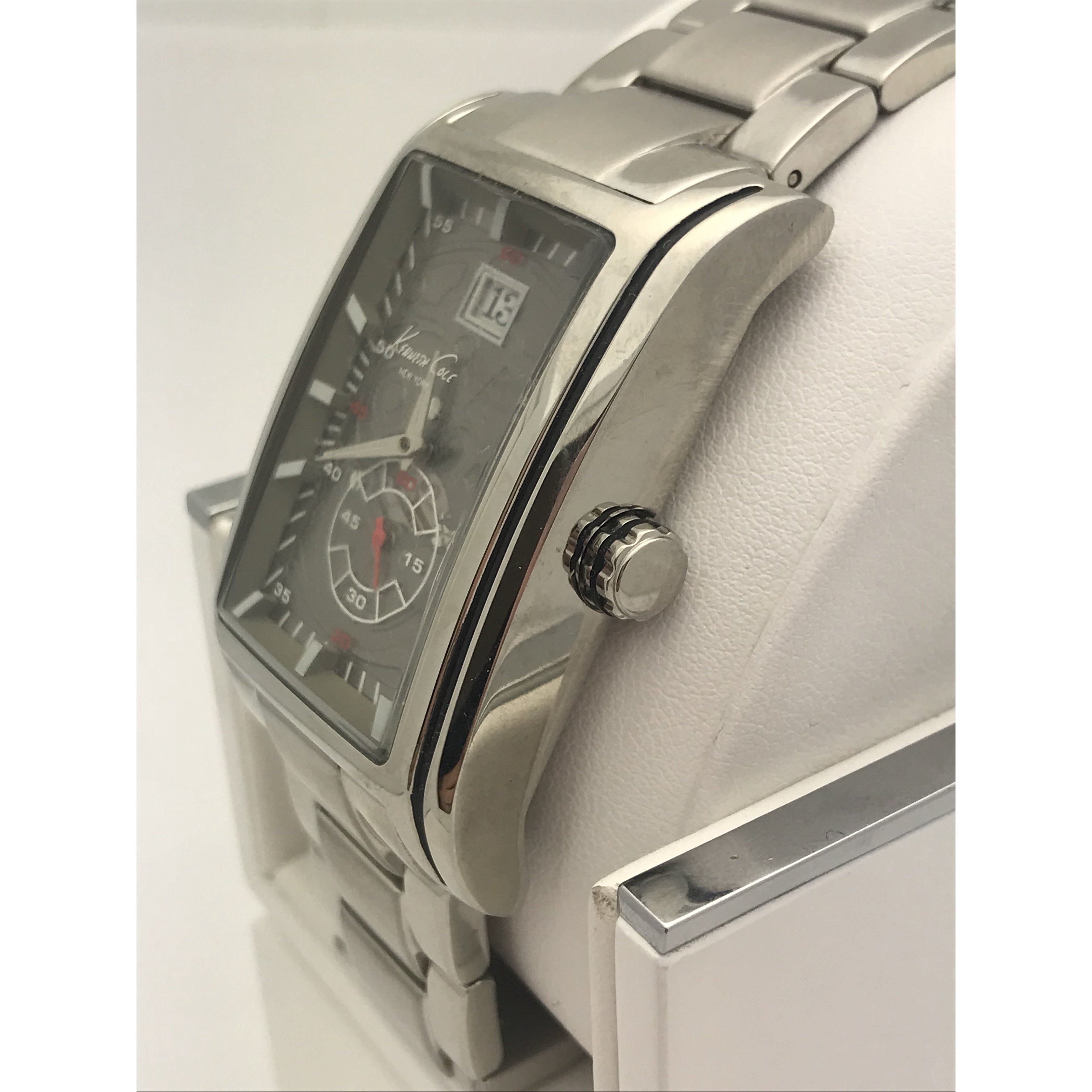 Kenneth Cole New York Men's Sport Silver-Tone Bracelet Watch