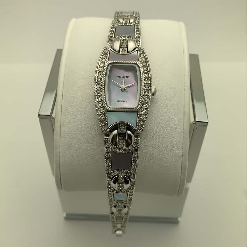 Ladies silver bracelet sales watch