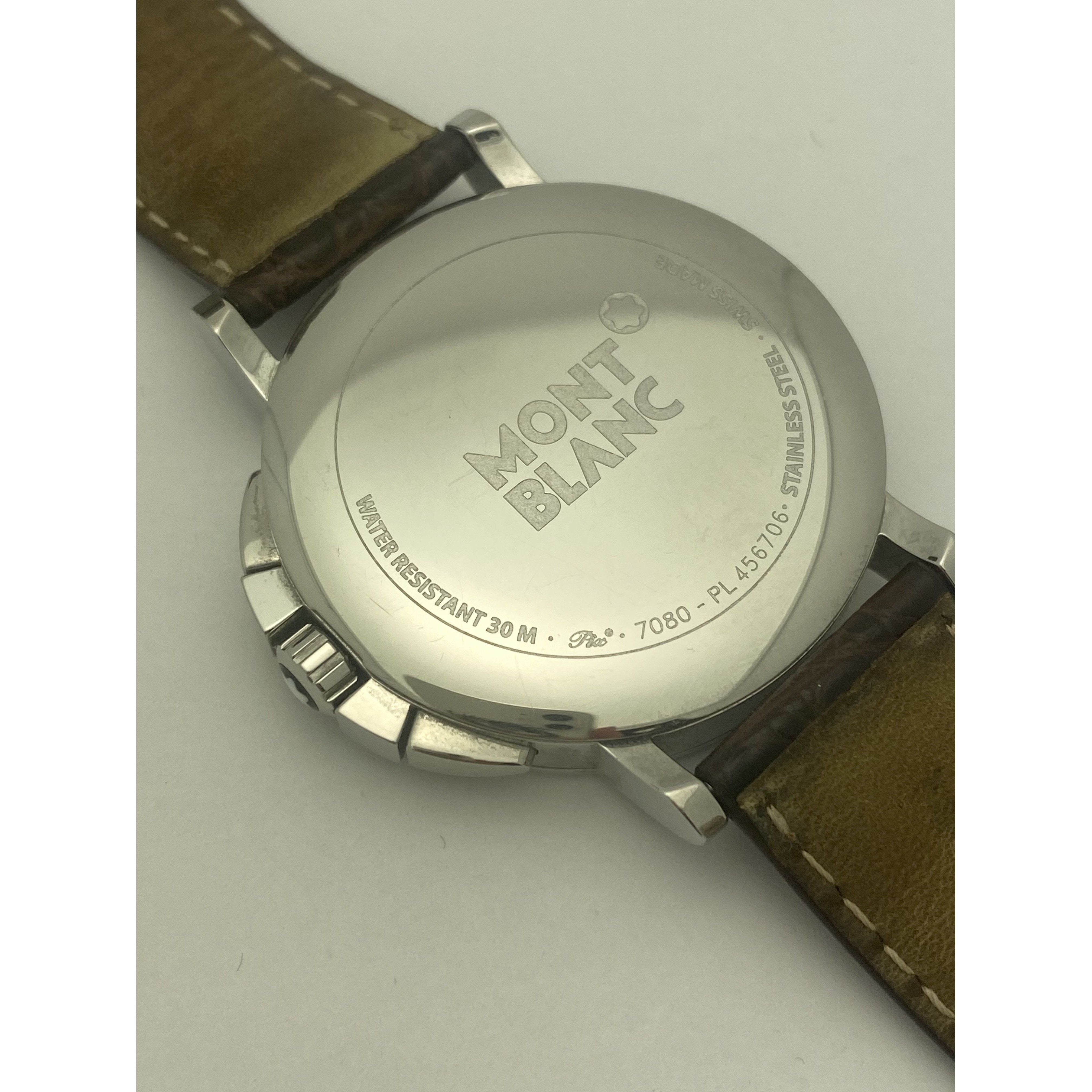 Montblanc Men's Summit XL Brown Dial Brown Leather Strap Watch