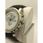 Freeze Men's Stainless Steel 2.00CT. Diamonds Crystal Chrono Dial Watch F6088