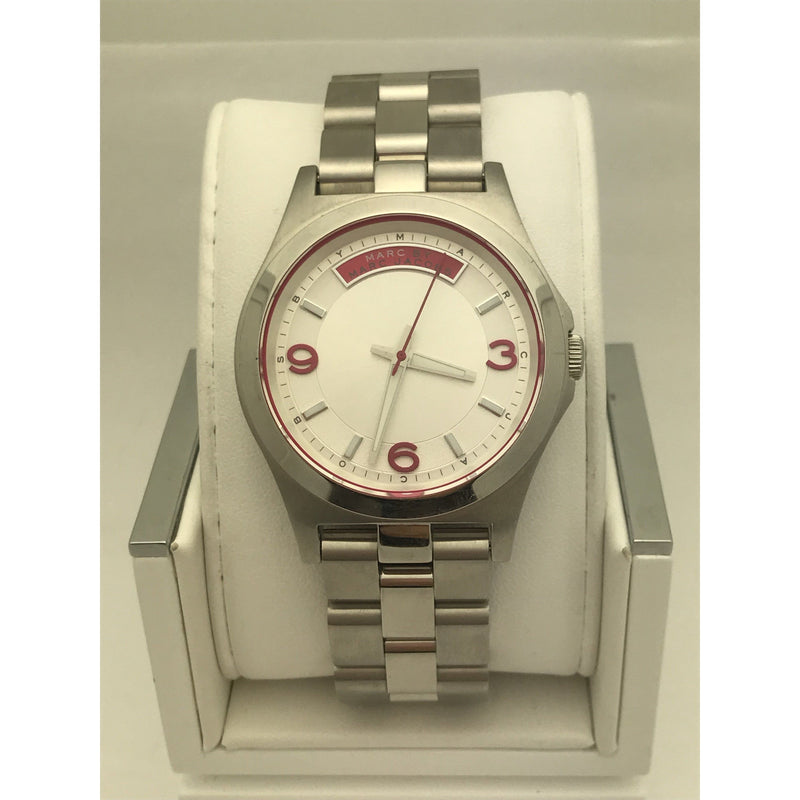 Marc Jacobs Ladies Silver Dial Stainless Steel Bracelet Watch MBM3161