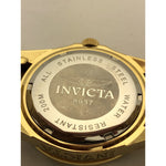 Invicta Men's Blue Dial Gold Tone Stainless Steel Bracelet Quartz Watch 8937
