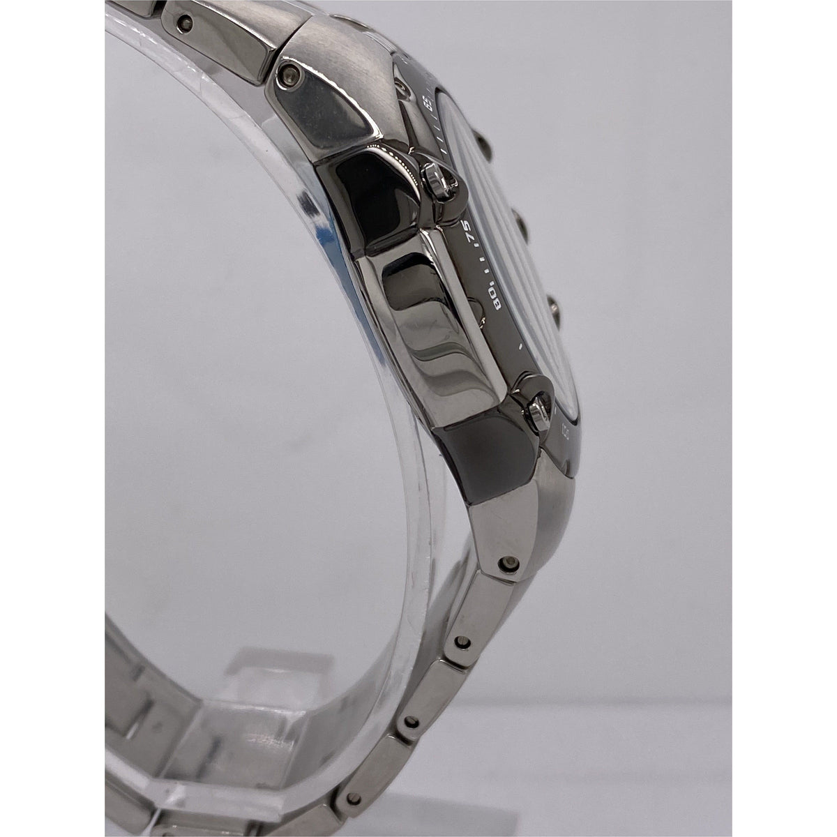 Pulsar Men's Chronograph 100M Grey Dial Silver Stainless Steel Bracelet Watch 670389