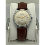 Breitling Men's Incabloc Beige Dial Brown Strap Watch 5826