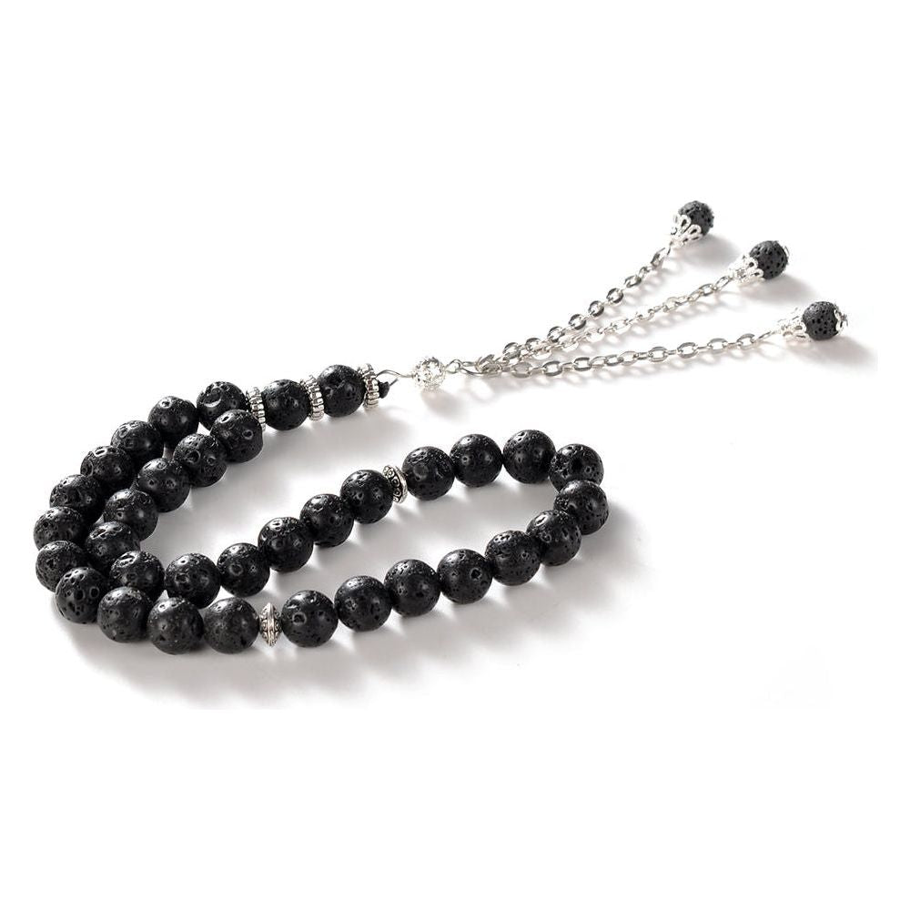 Lava Stone 33 Stone Prayer Beads Tesbih Tasbih PRYRBEADSLAVA