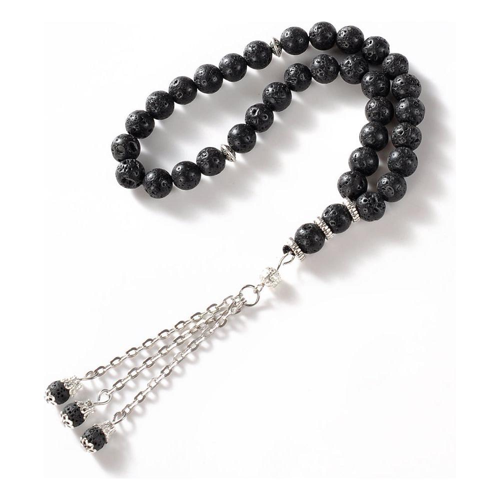 Lava Stone 33 Stone Prayer Beads Tesbih Tasbih PRYRBEADSLAVA