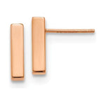 EARBBQGLE1488 Leslie's 14K Rose Gold Polished Post Earrings