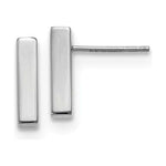 EARBBQGLE1493 Leslie's 14K White Polished Post Earrings