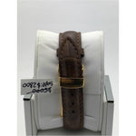 Girard Perregaux Men's 18K Gold Case Silver Dial Leather Band Watch 1308