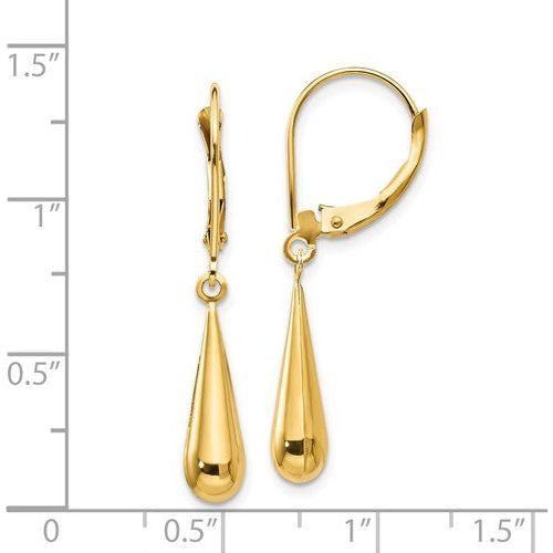 EARDDQGSE1102 14k Madi K Tear Drop Dangle Earrings