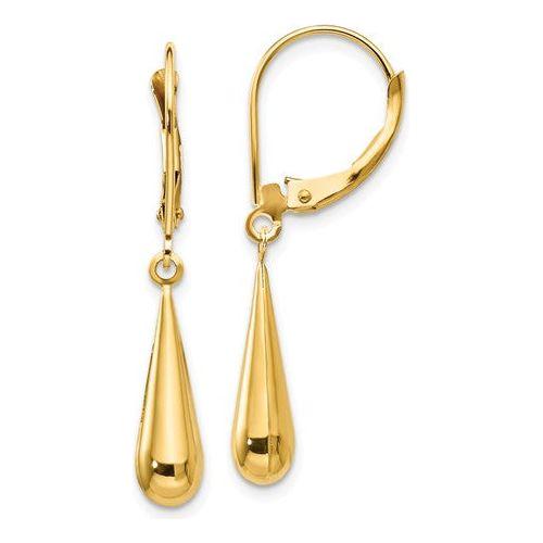 EARDDQGSE1102 14k Madi K Tear Drop Dangle Earrings