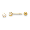 EARBBQGSE265 14k Madi K Reversible FW Cultured Pearl And Bead Earrings