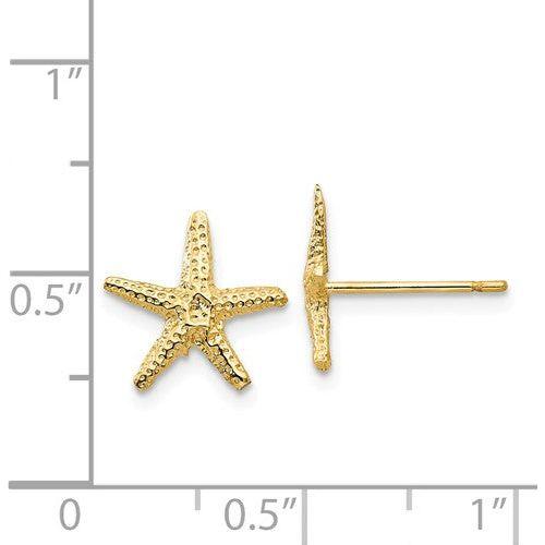 EARBBQGTM766 14k Starfish Post Earrings