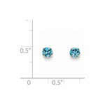 EARBBQGXBE60 14k 4mm December/Blue Topaz Post Earrings